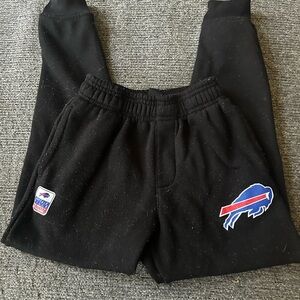 Kids Black NFL Team Logo Sweatshorts - Buffalo Bills Sz 8